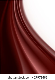 Vector - Folds of chocolate on a white background with copy space