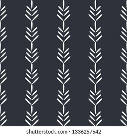 Vector Folk Wheat Design seamless pattern background. Perfect for fabric, wallpaper and scrapbooking projects.