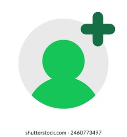 Vector follow, add user icon. Perfect for app and web interfaces, infographics, presentations, marketing, etc.