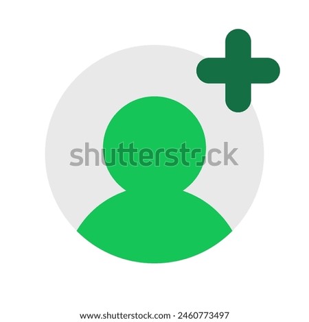 Vector follow, add user icon. Perfect for app and web interfaces, infographics, presentations, marketing, etc.