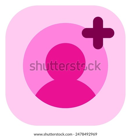 Vector follow, add user icon. Perfect for app and web interfaces, infographics, presentations, marketing, etc.