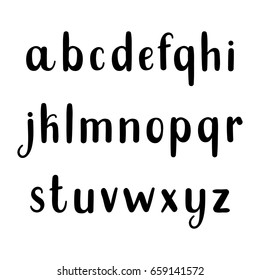 Vector font, alphabet