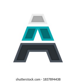  A vector font alphabet, modern dynamic design. Black, irish blue, white color. For; design elements; logo,  creative poster, corporate identity, application etc.