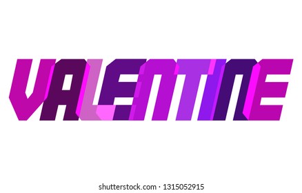 Vector font. Broken text