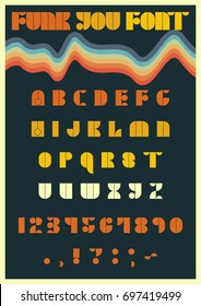 Vector Font From The Seventies