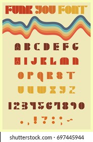 Vector Font From The Seventies