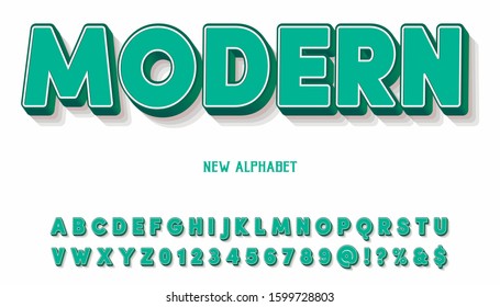 vector font .shadow effect Striped Typeface. Vector alphabet and  fonts. new  style Typography alphabet