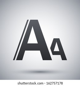 Vector Font Size Icon