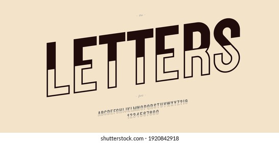 Vector font style modern typography for t shirt, game, book, racing, infographics, motion graphics, video, promotion. Trendy typeface.10 eps