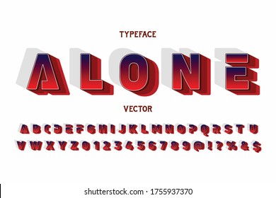vector font,  typeface vector, white and red style background, alphabet design, retro font