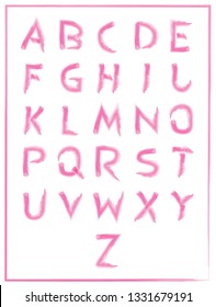 Vector font writing set, Calligraphy 