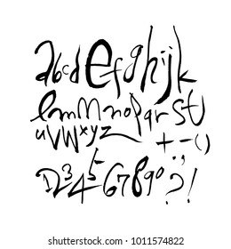 Vector fonts / Handwritten calligraphy 