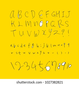 Vector fonts / Handwritten calligraphy 
