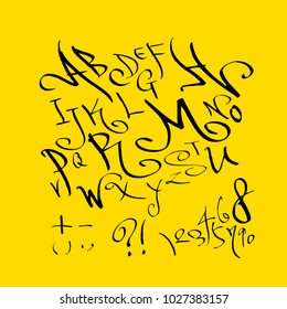 Vector fonts / Handwritten calligraphy 