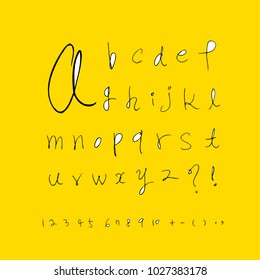 Vector fonts / Handwritten calligraphy 