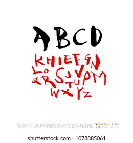 Vector fonts / Handwritten calligraphy 