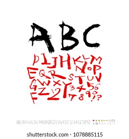 Vector fonts / Handwritten calligraphy 