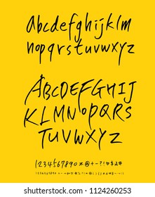 Vector fonts / Handwritten calligraphy 