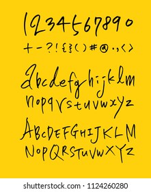 Vector fonts / Handwritten calligraphy 