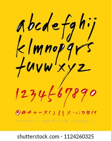 Vector fonts / Handwritten calligraphy 