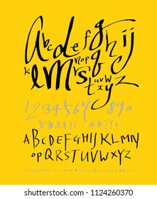 Vector fonts / Handwritten calligraphy 