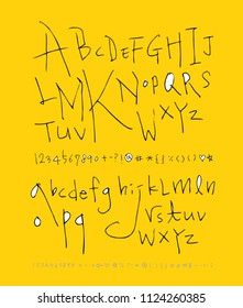 Vector fonts / Handwritten calligraphy 