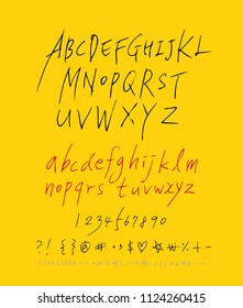 Vector fonts / Handwritten calligraphy 