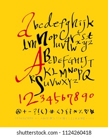 Vector fonts / Handwritten calligraphy 