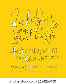 Vector fonts / Handwritten calligraphy 