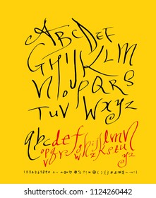 Vector fonts / Handwritten calligraphy 