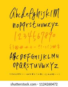 Vector fonts / Handwritten calligraphy 