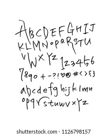 Vector fonts / Handwritten calligraphy