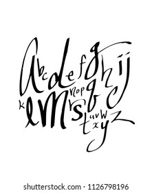 Vector fonts / Handwritten calligraphy