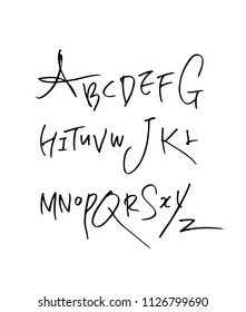Vector fonts / Handwritten calligraphy 