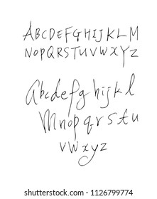 Vector fonts / Handwritten calligraphy 