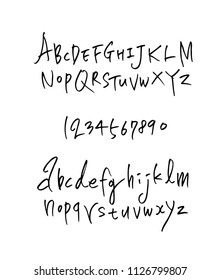 Vector fonts / Handwritten calligraphy 
