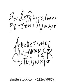 Vector fonts / Handwritten calligraphy 