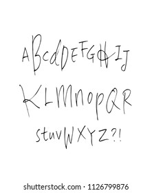 Vector fonts / Handwritten calligraphy 