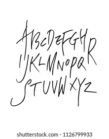 Vector fonts / Handwritten calligraphy 