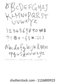 Vector fonts / Handwritten calligraphy