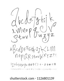 Vector fonts / Handwritten calligraphy