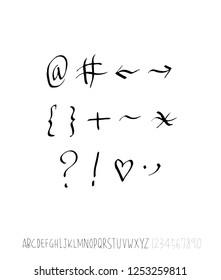 Vector fonts / Handwritten calligraphy