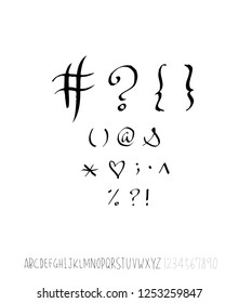 Vector fonts / Handwritten calligraphy
