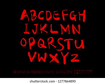 Vector fonts / Handwritten calligraphy Vector fonts / Handwritten calligraphy