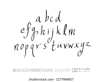 Vector fonts / Handwritten calligraphy