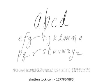 Vector fonts / Handwritten calligraphy