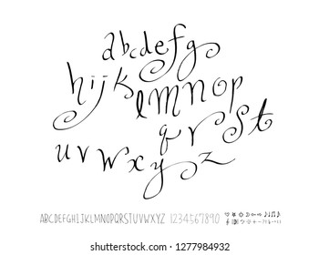 Vector fonts / Handwritten calligraphy