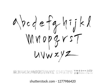 Vector fonts / Handwritten calligraphy