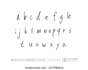 Vector fonts / Handwritten calligraphy