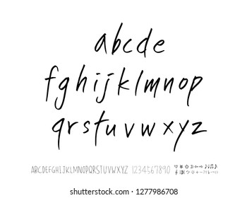 Vector fonts / Handwritten calligraphy
